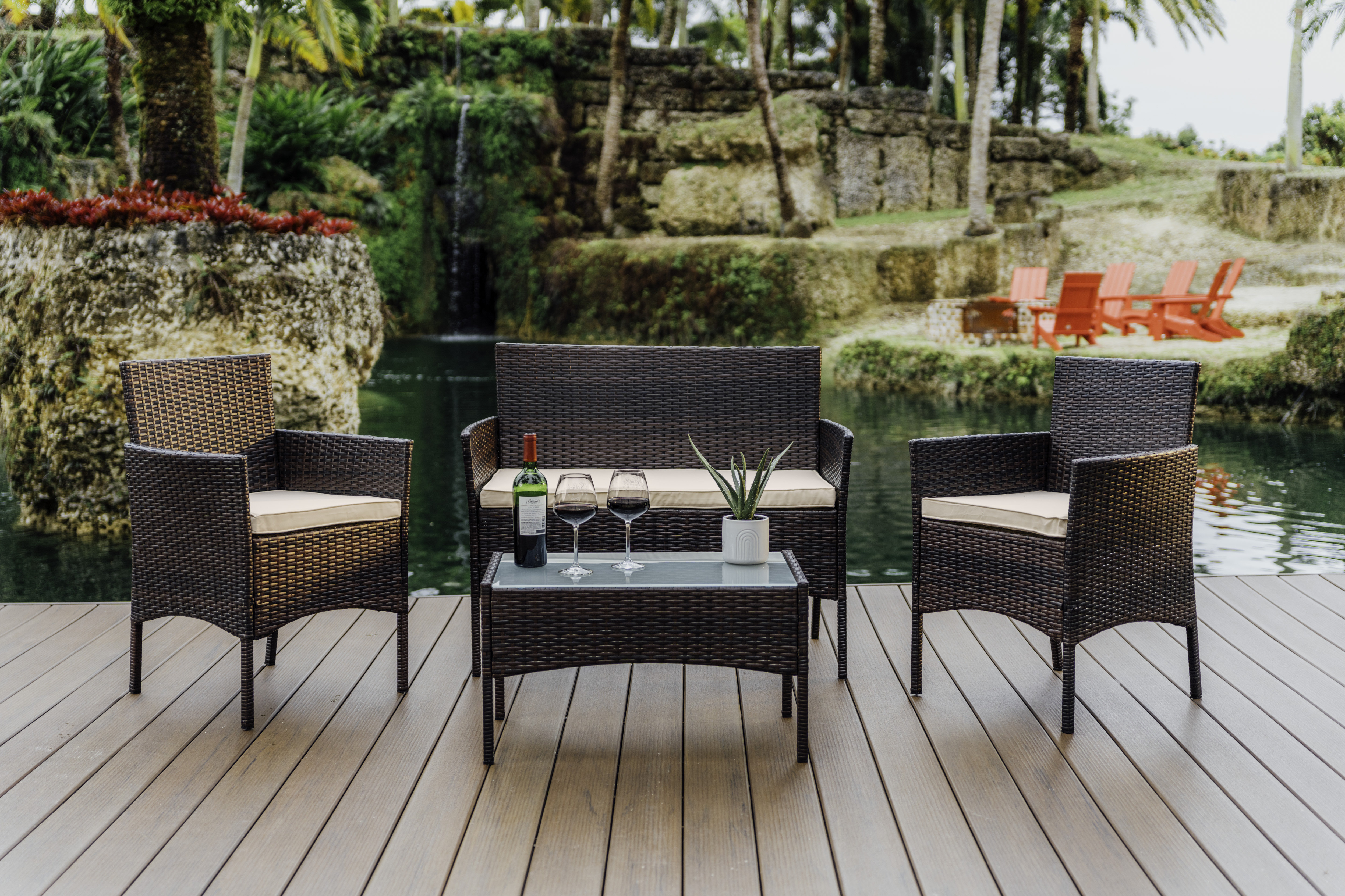 Patio sets without cushions hotsell